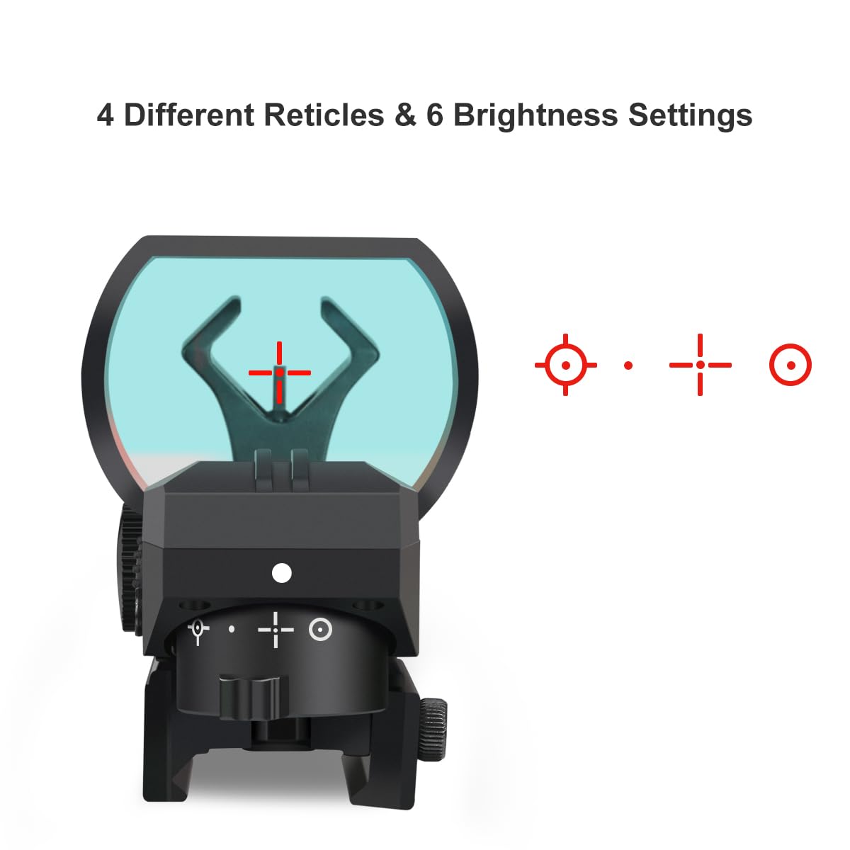 Feyachi RS-30 Reflex Sight, Multiple Reticle System Red Dot Sight